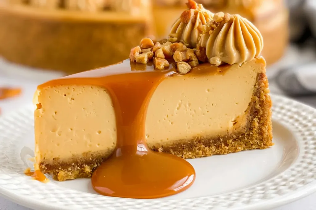 Savory Loaded Butterscotch Cheesecake Slice