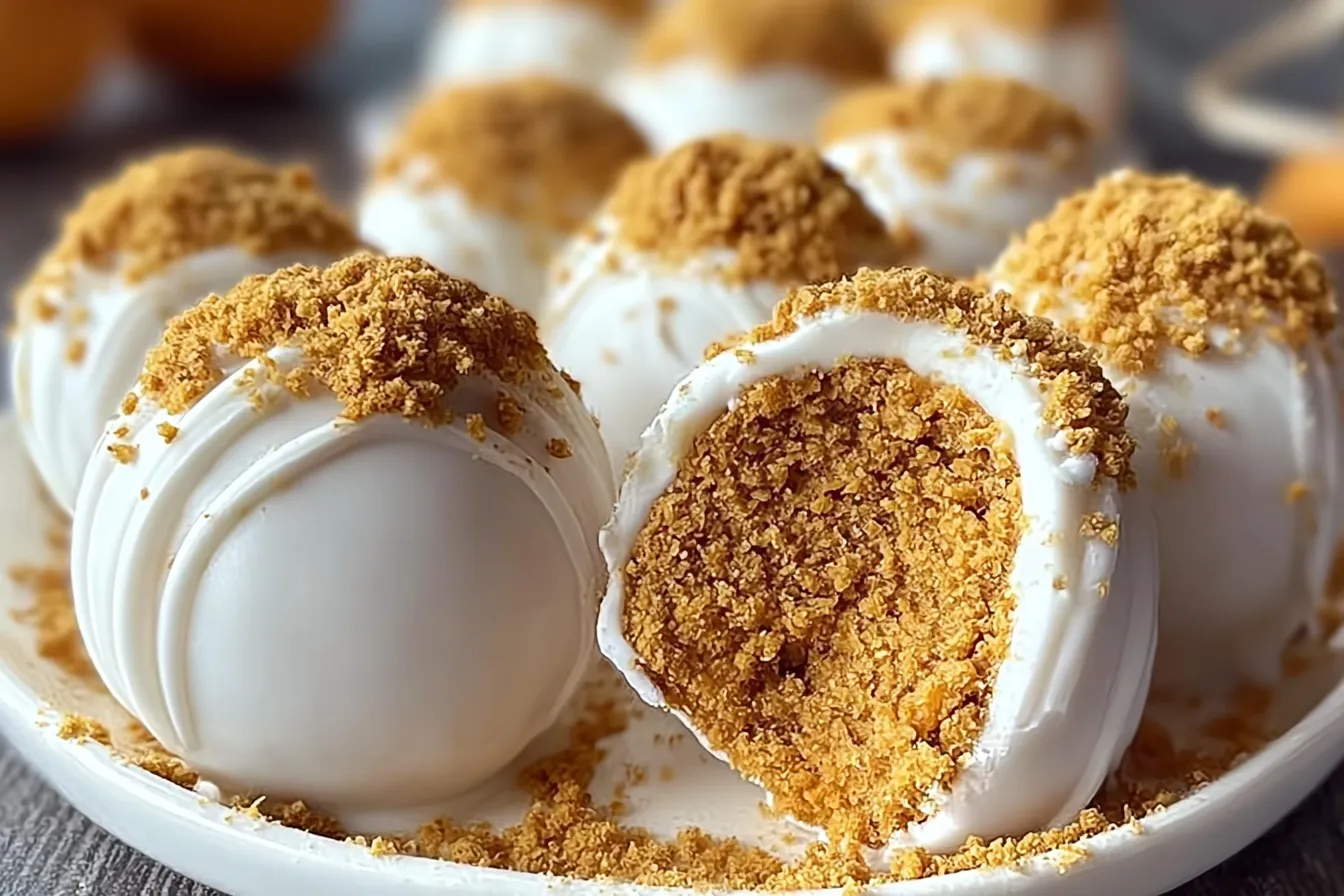 No Bake Pumpkin Cheesecake Balls 