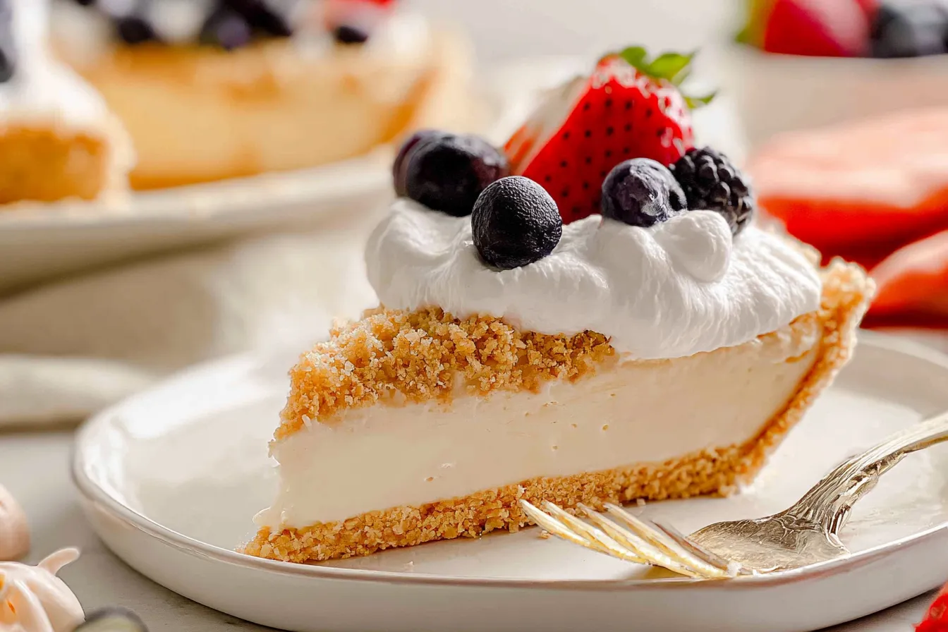 No Bake Vanilla Pudding Pie