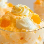 Creamy Orange Fluff Salad Served in a Bowl