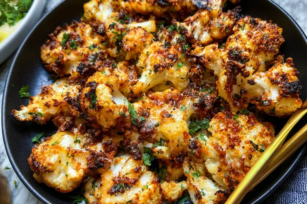 Garlic-Parmesan Roasted Cauliflower