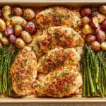 Parmesan Crusted Chicken Sheet Pan Dinner – Delightful & Easy 5 Parmesan Crusted Chicken Sheet Pan Dinner Ready to Serve