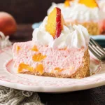 Delicious Peach Chiffon Pie Ready to Serve