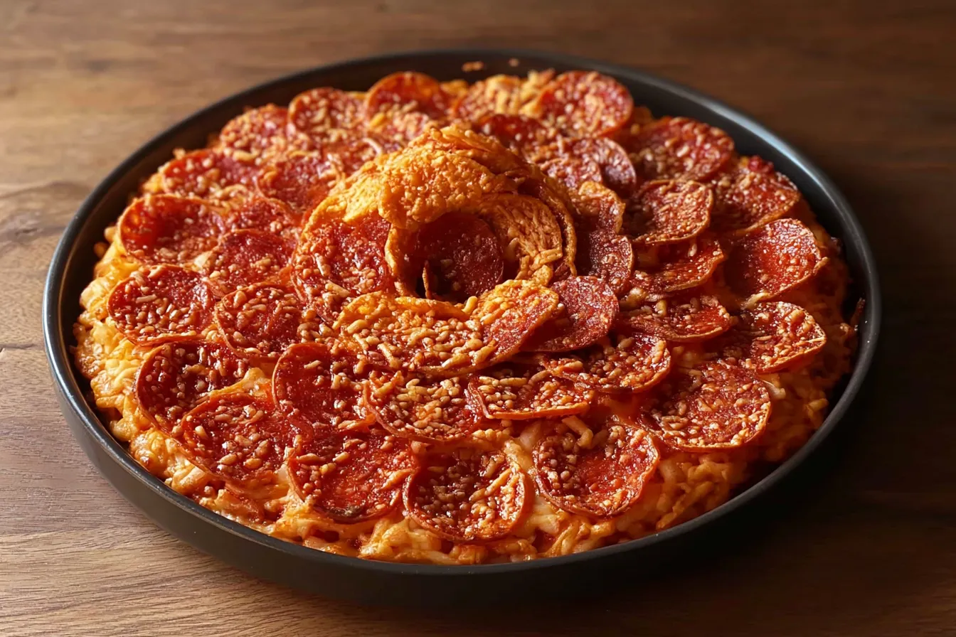 Pepperoni Pizza Cheese Drip Chips
