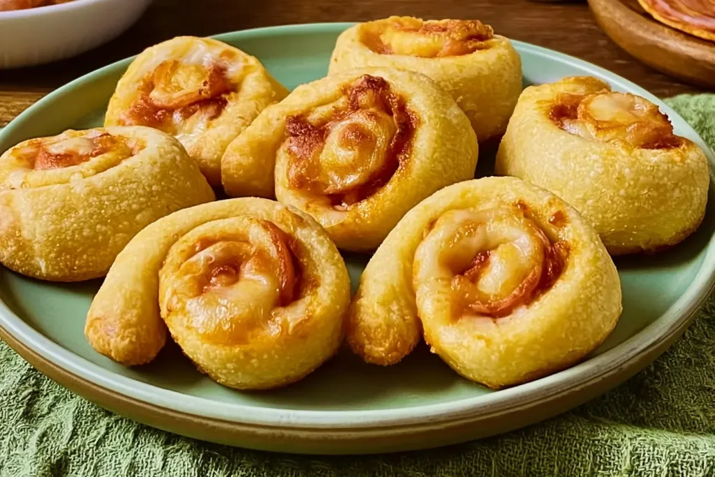 Delicious Pizza Pinwheels Ready to Serve