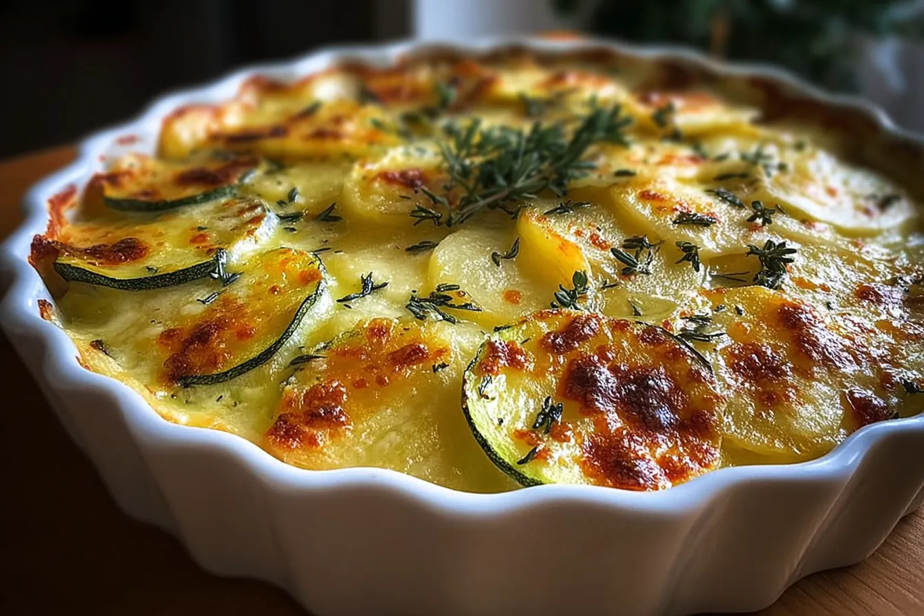 Potato-Zucchini Gratin 