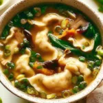 Delicious Potsticker Soup Bowls Ready to Serve