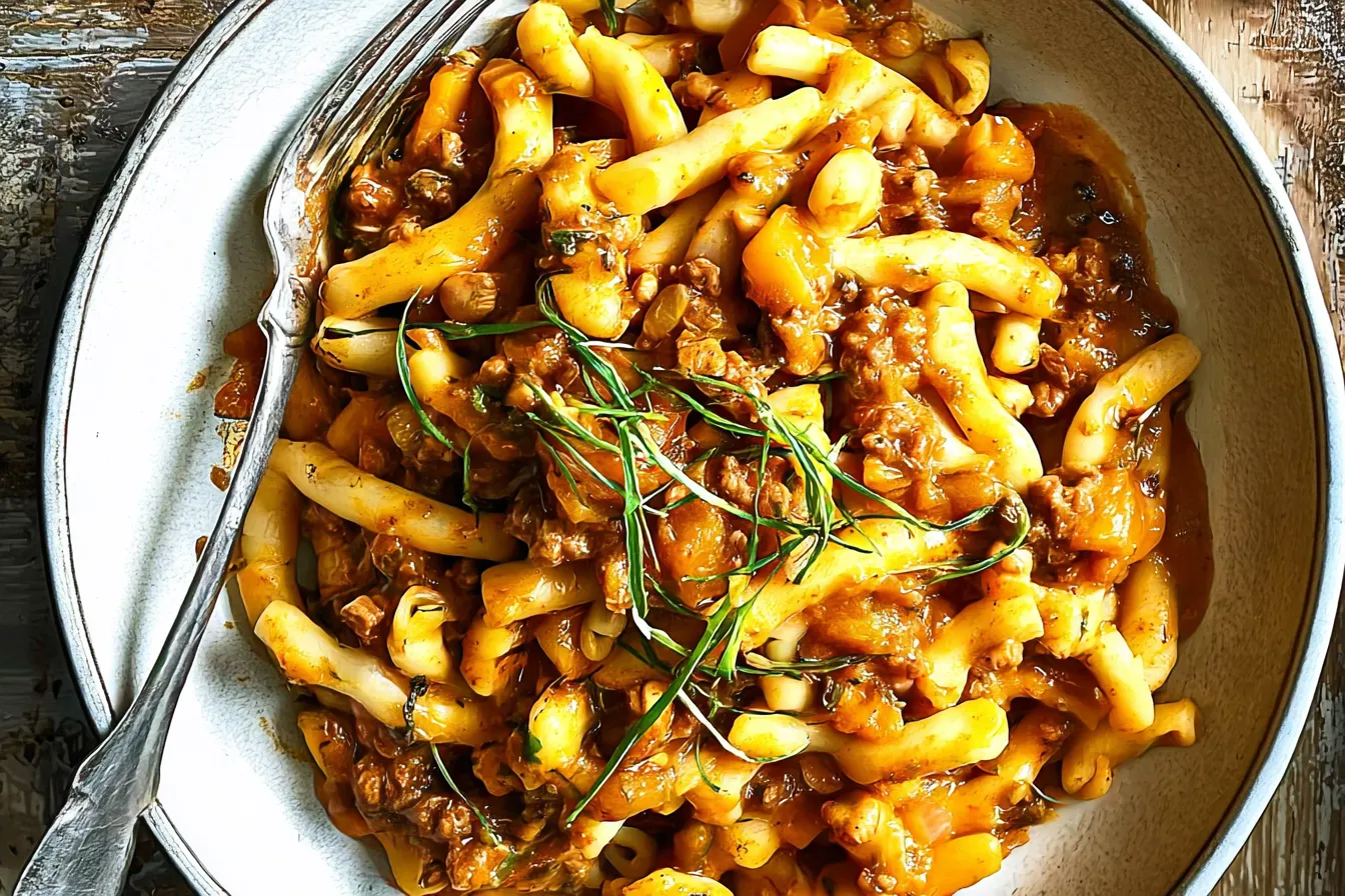 Pumpkin Beef Bolognese 