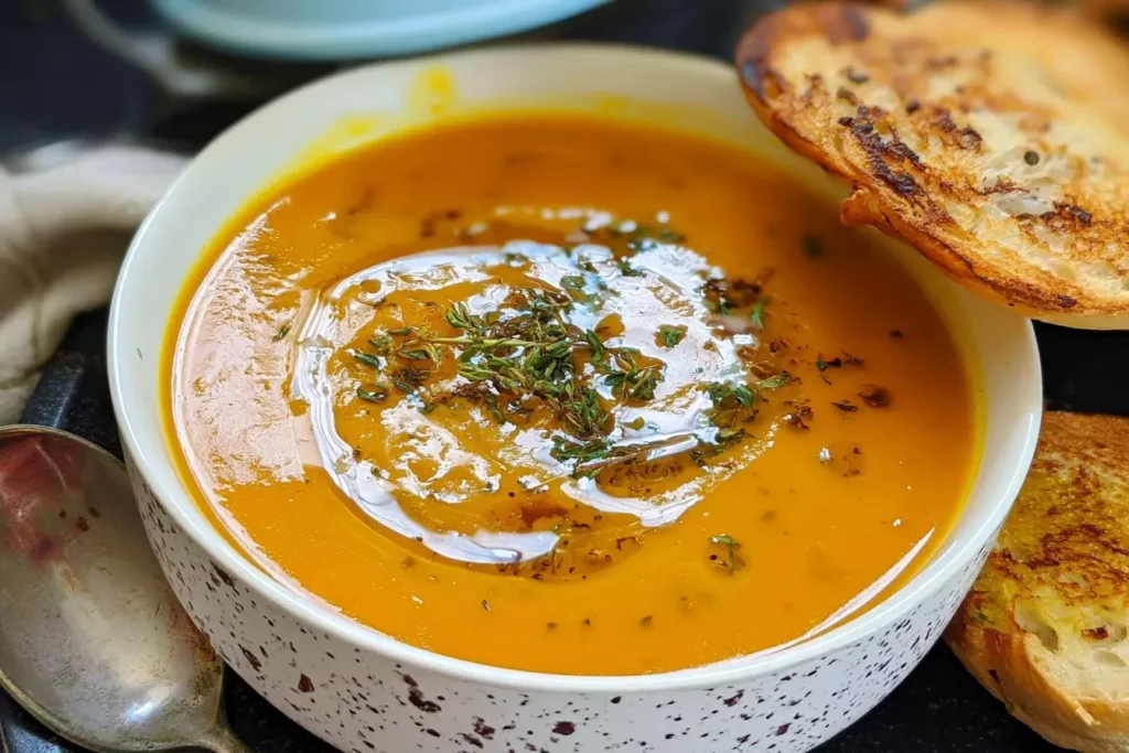 Creamy Pumpkin Carrot Soup Bowls