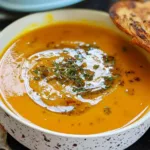 Creamy Pumpkin Carrot Soup Bowls