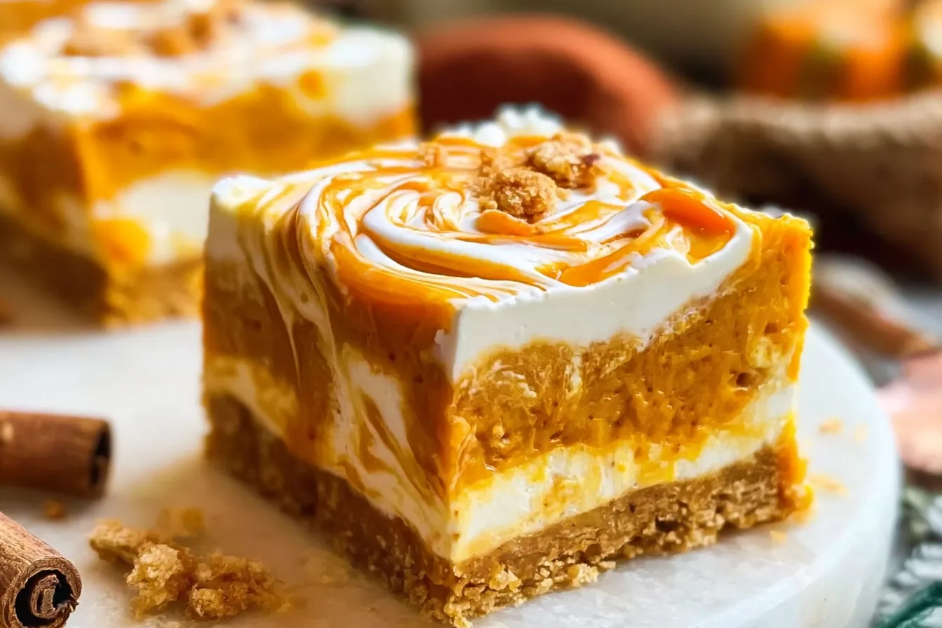 Pumpkin Cheesecake Bars Recipe 