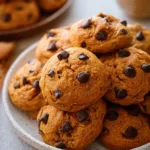 Delicious Pumpkin Chocolate Chip Cookies Fresh from the Oven