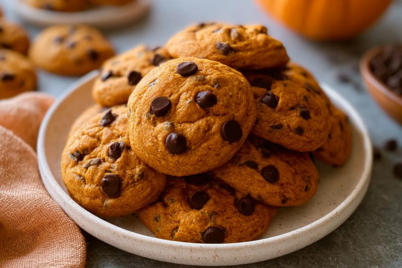 Pumpkin Chocolate Chip Cookies