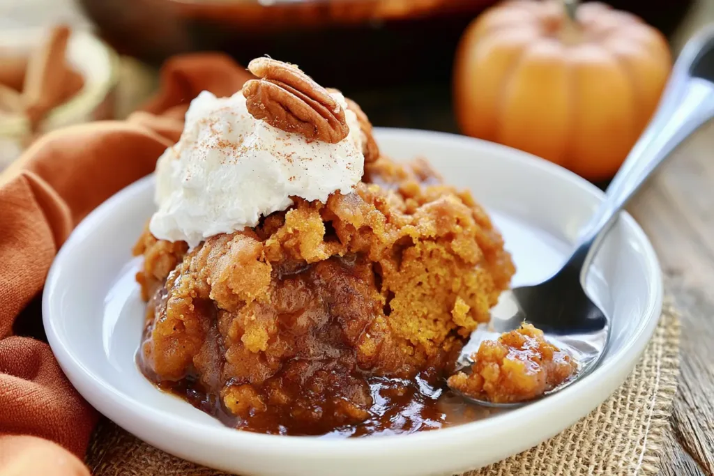 Cozy Pumpkin Cobbler Freshly Baked