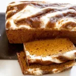 Pumpkin Cream Cheese Bread: A Delicious Fall Treat! 5 Pumpkin Cream Cheese Bread Freshly Baked in a Loaf Pan