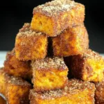 Pumpkin French Toast Sticks with Maple Syrup Drizzle