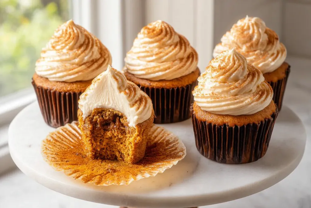 Scrumptious Pumpkin Pie Cupcakes Ready to Enjoy