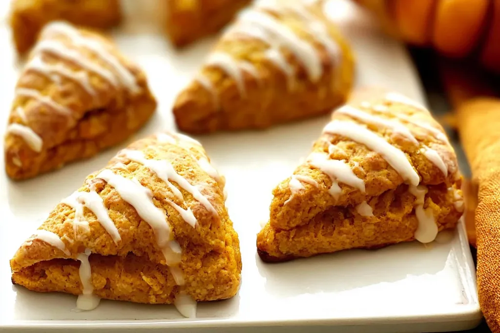 Pumpkin Scones Freshly Baked for Fall