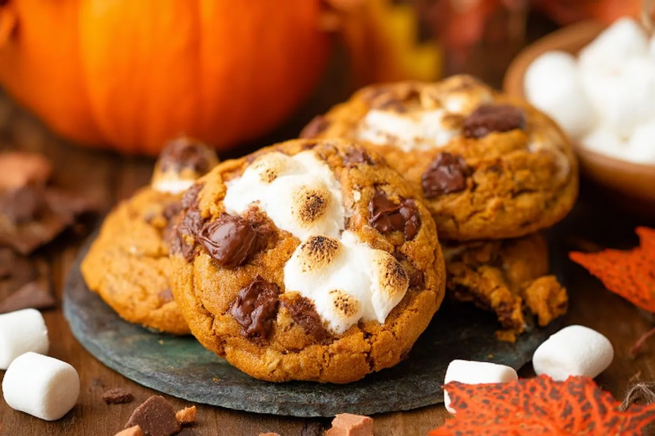 Pumpkin S’mores Cookies 