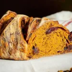 Homemade Pumpkin Sourdough Bread Freshly Baked