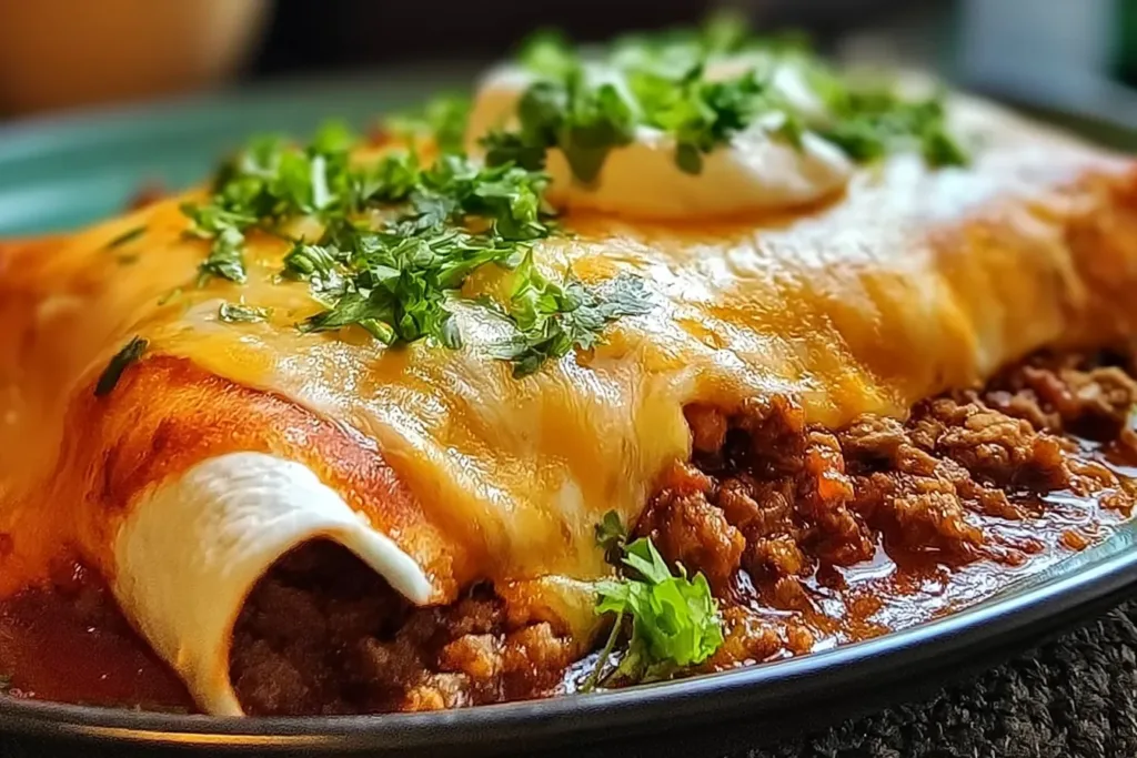 Delicious Quick and Savory Ground Beef Enchiladas