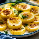 Freshly Roasted Yellow Squash on a Plate
