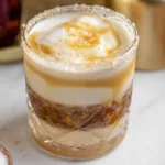 Salted Butterscotch White Russian in a Glass
