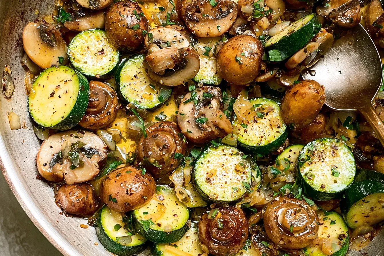 Skillet Zucchini and Mushrooms 