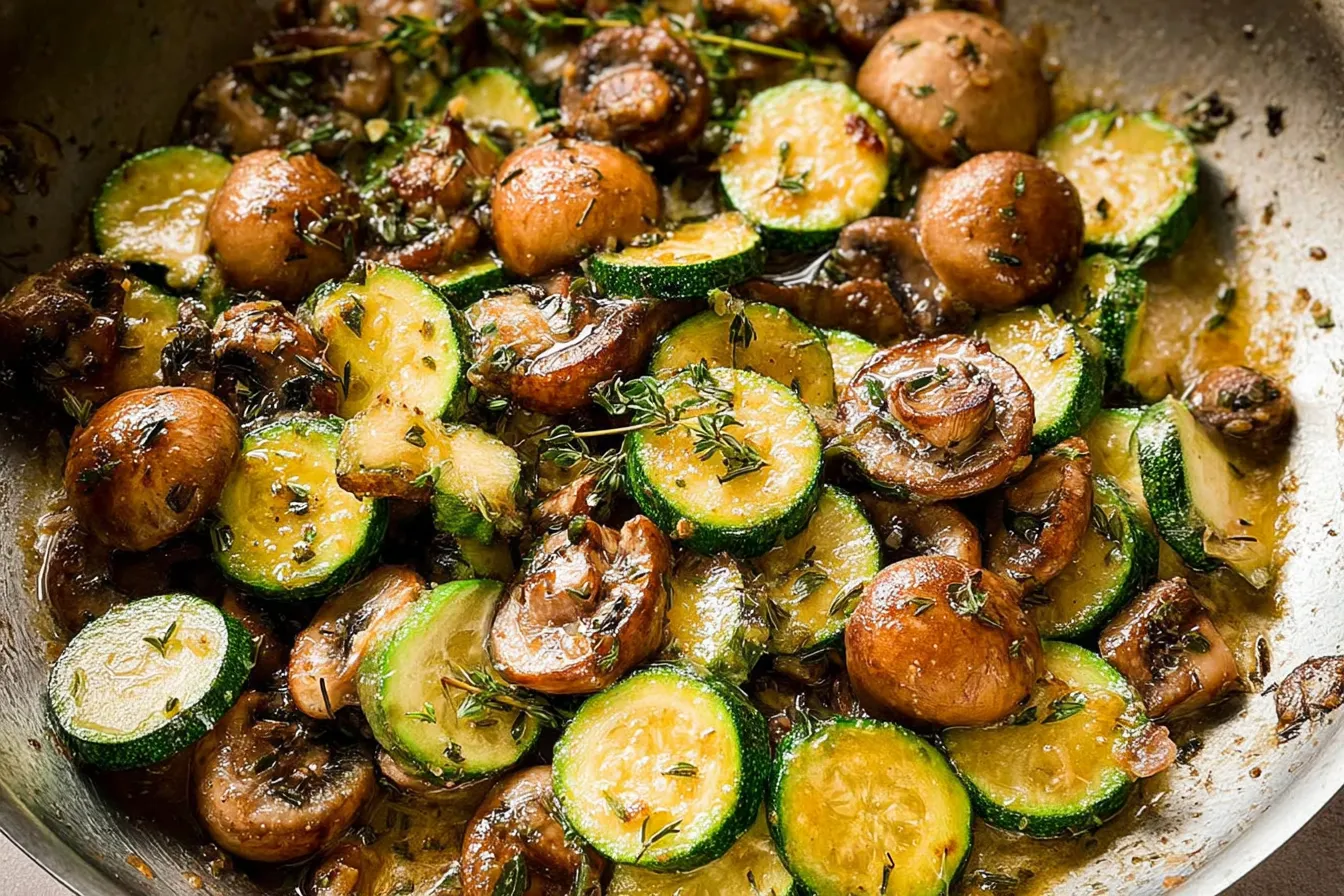Skillet Zucchini and Mushrooms