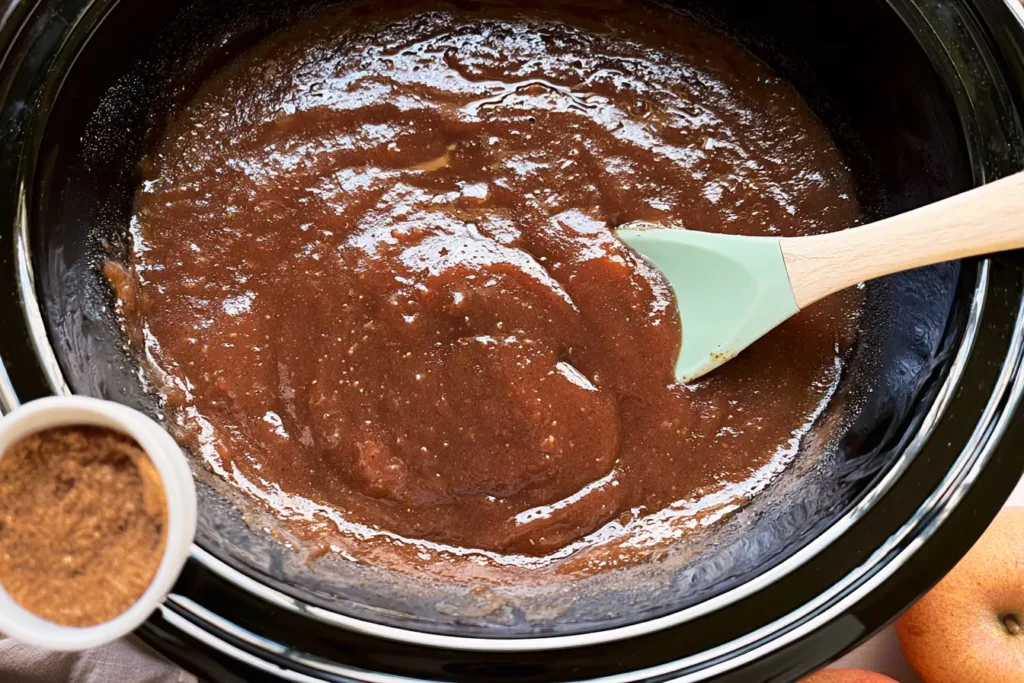 Slow Cooker Apple Butter in a Jar