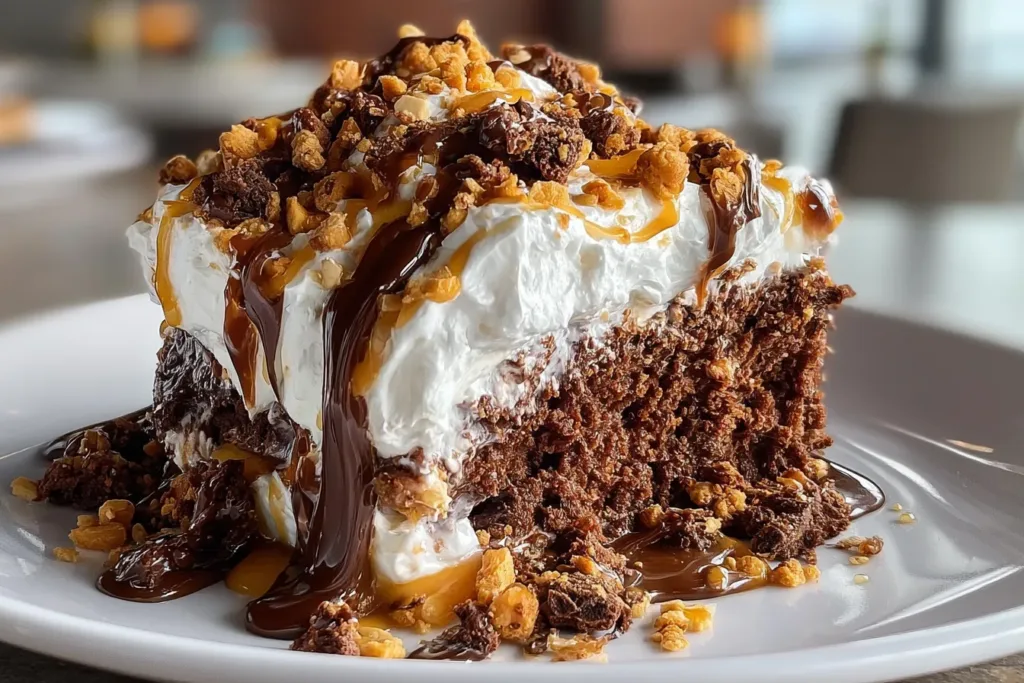 Delicious Slow Cooker “Better Than Anything” Cake Slices