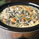Delicious Slow Cooker Chicken and Wild Rice Soup