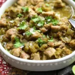 Slow Cooker Hatch Chile Verde in a Bowl