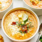 Creamy Slow Cooker Mexican Street Corn Soup