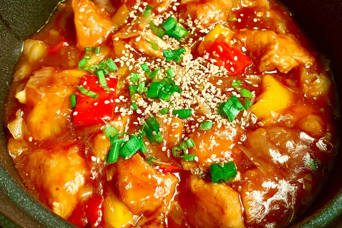 Slow Cooker Sweet and Sour Chicken {Easy Fakeaway} Delight 4 Slow Cooker Sweet and Sour Chicken {Easy Fakeaway}
