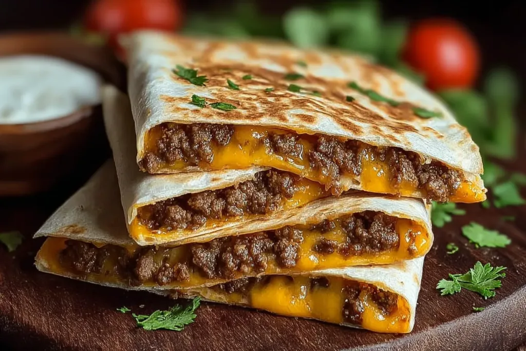 Smashburger Quesadillas Ready to Serve