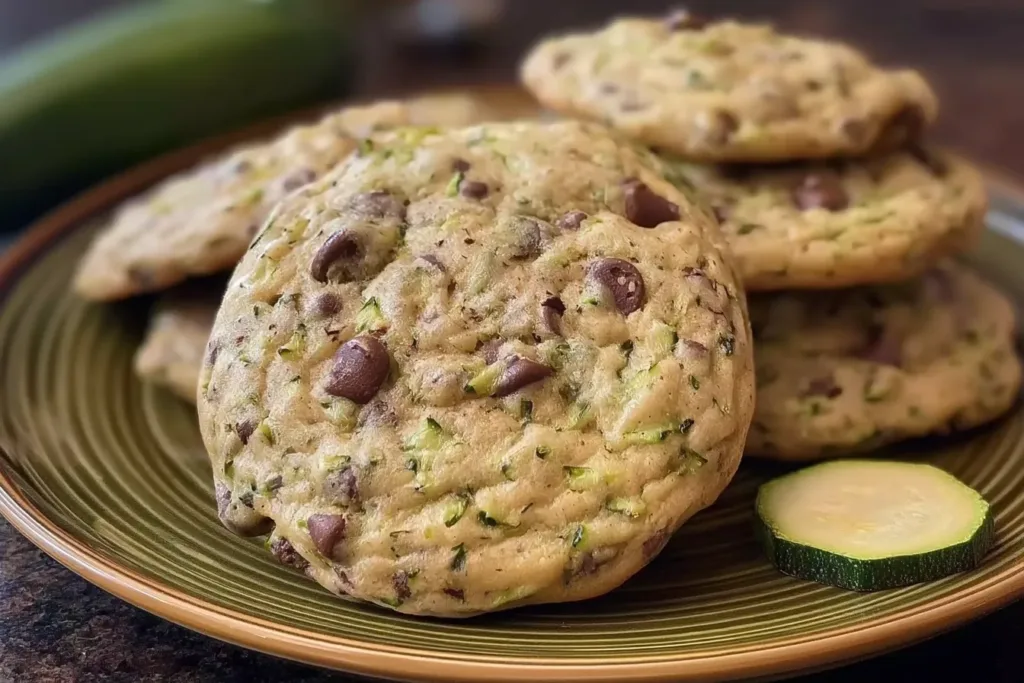Soft Zucchini Cookies Freshly Baked