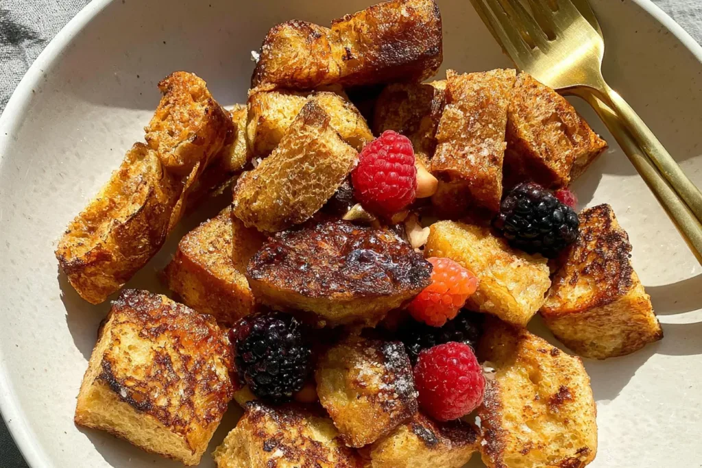 Sourdough French Toast Bites Freshly Made