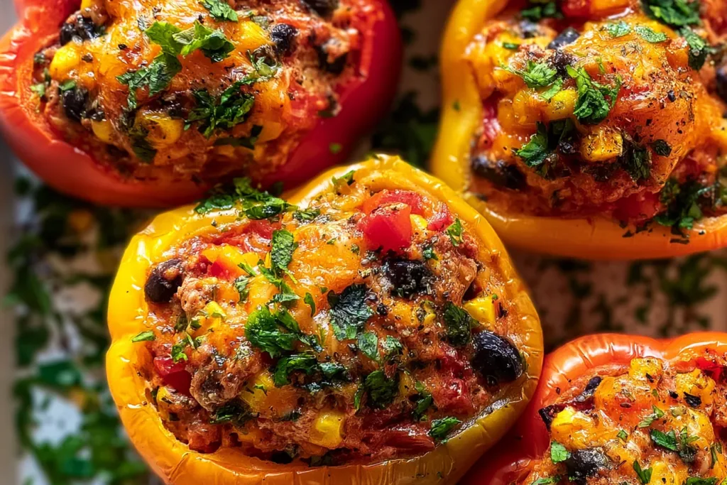 Delicious Southwest Chicken Stuffed Peppers