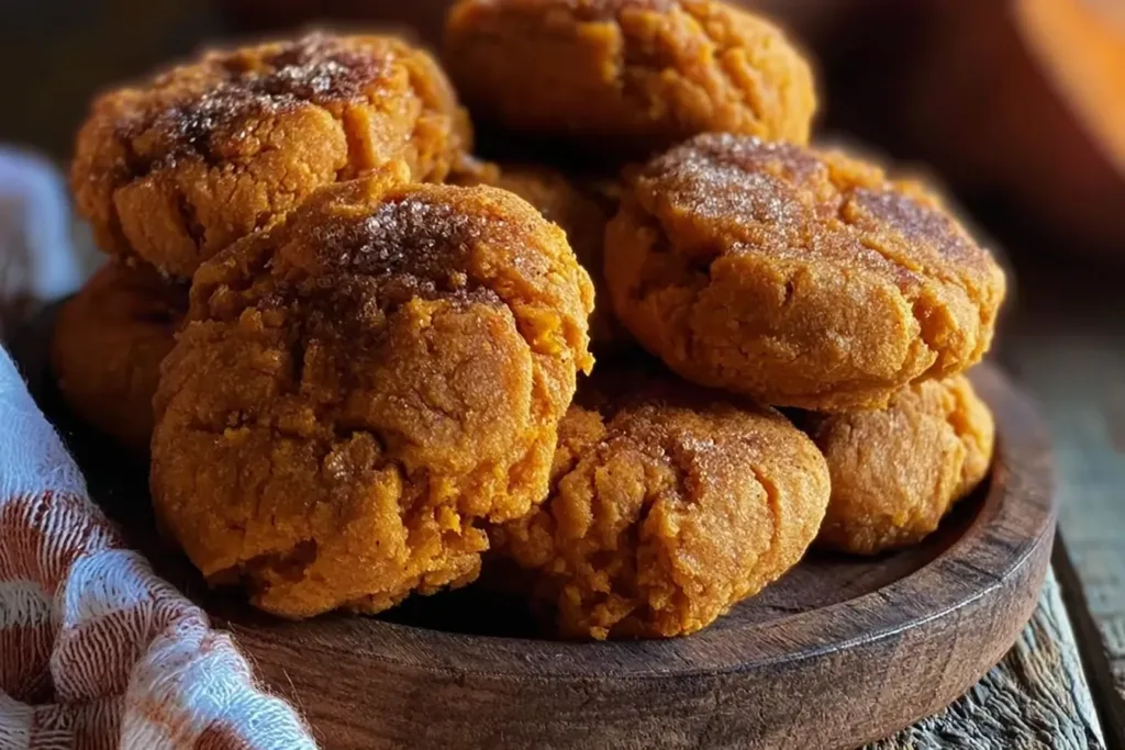 Warm Sweet Potato Cookies Freshly Baked