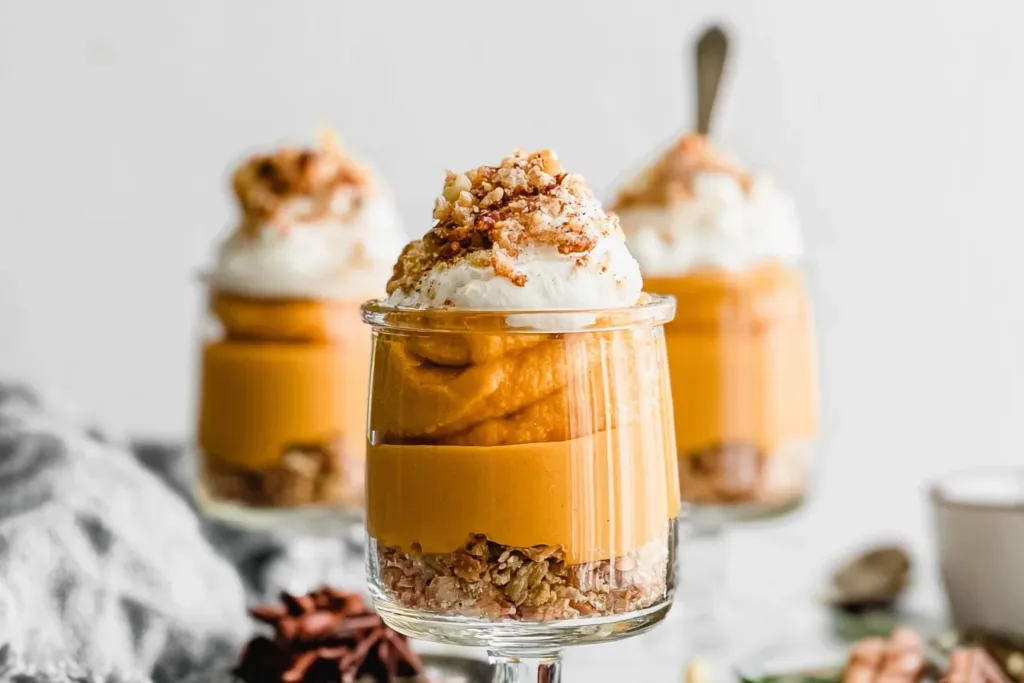 Delicious Sweet Potato Mousse in a Glass
