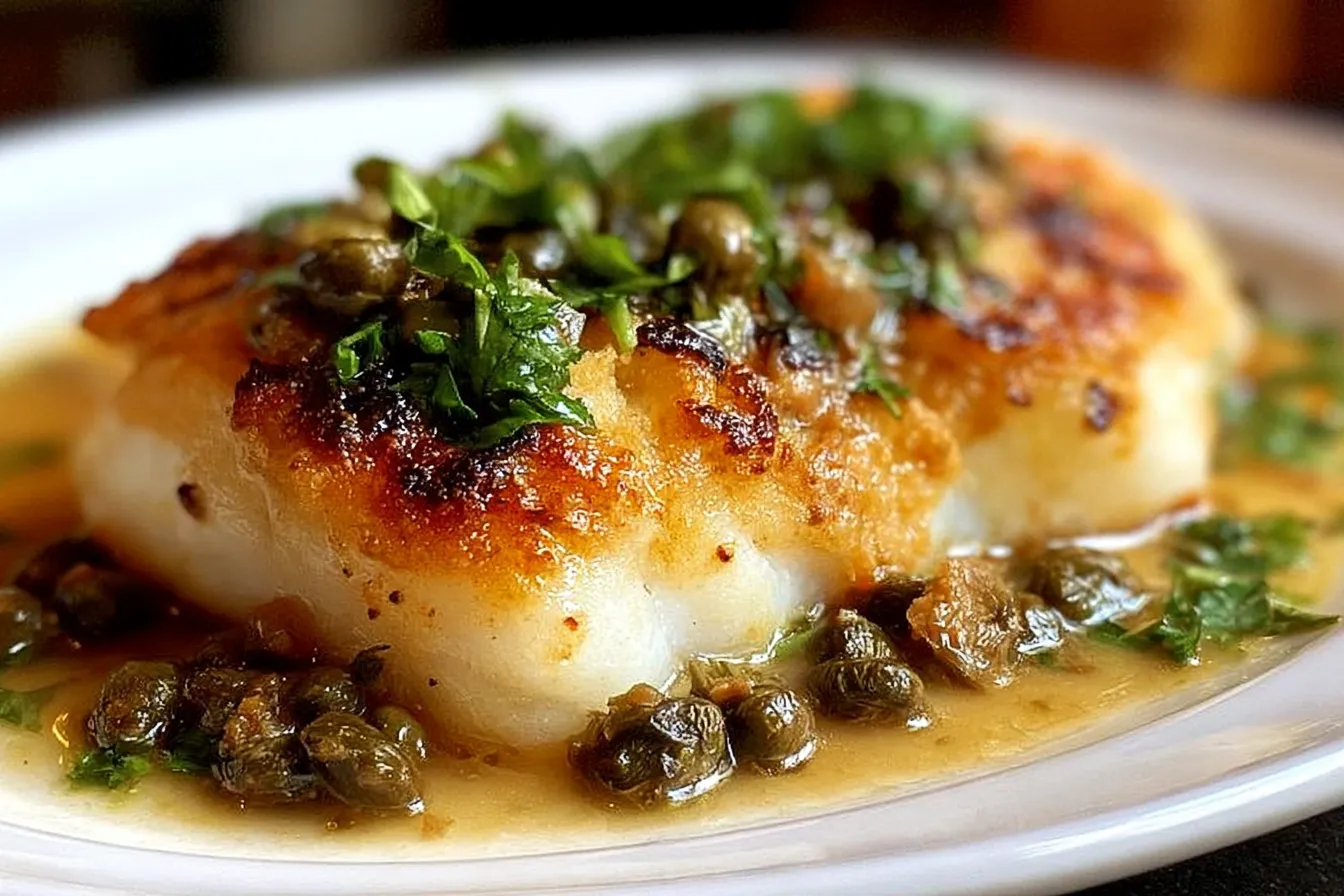 The Best Cod Piccata (Really Easy Cod Recipe!) 