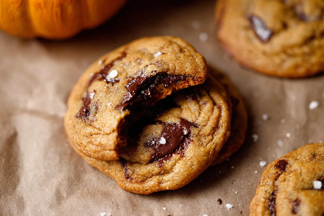 Thick & Chewy Pumpkin Chocolate Chip Cookies You’ll Love 4 Thick & Chewy Pumpkin Chocolate Chip Cookies