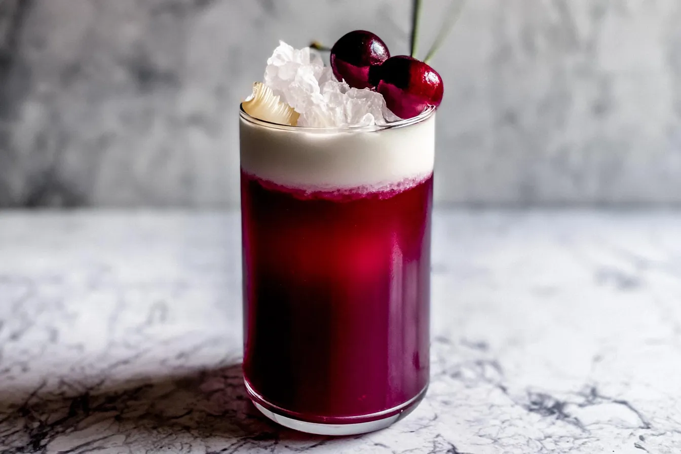 Tropical Cherry Rum Cocktail 