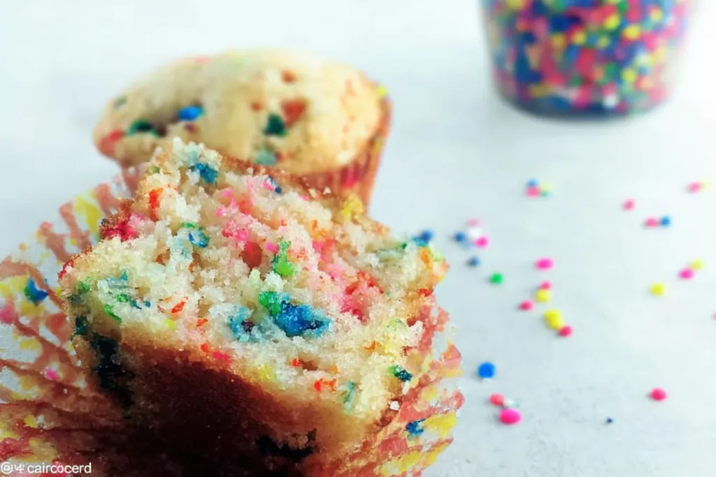 Delicious Vanilla Funfetti Muffins Freshly Baked