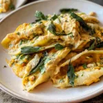 Vegan Pumpkin Ricotta Stuffed Shells Ready to Serve
