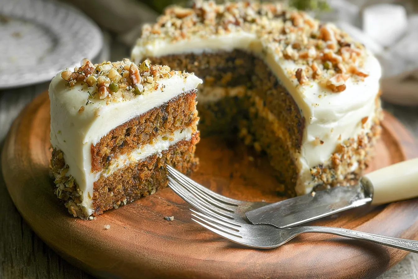 Zucchini Cake with Cream Cheese Frosting 
