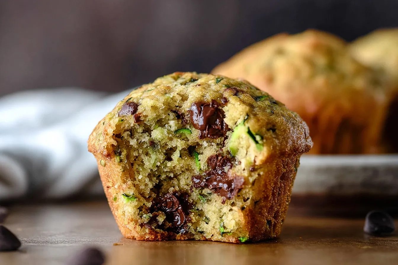 Zucchini Chocolate Chip Muffins 