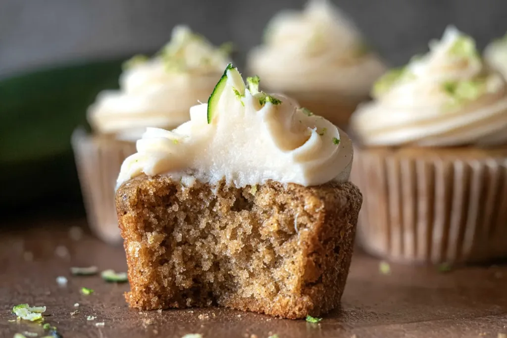 Zucchini Cupcakes with Cream Cheese Frosting – Moist & Flavorful