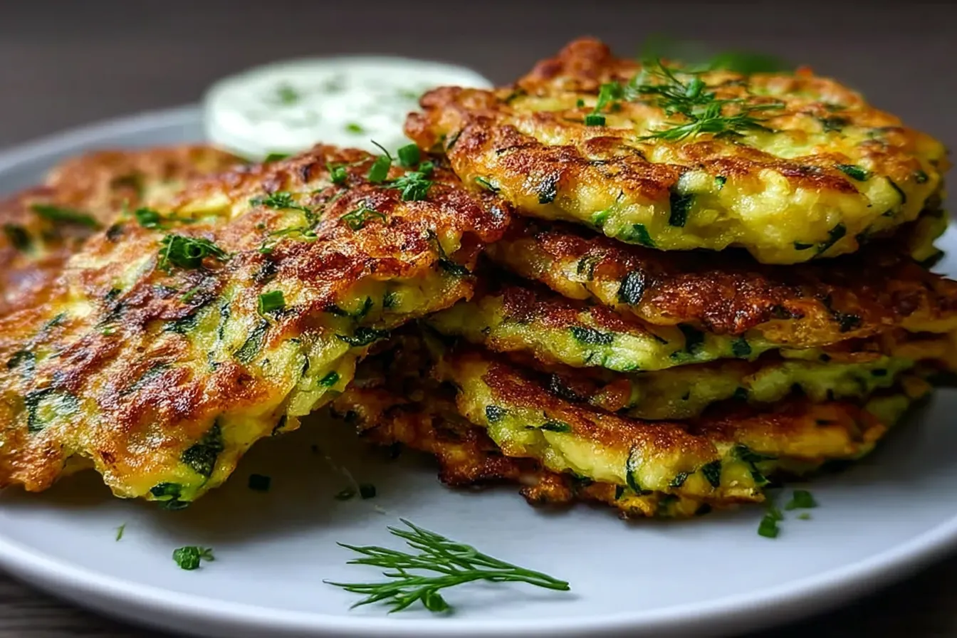 Zucchini Fritters – High Protein, Low Carb & Air Fryer 